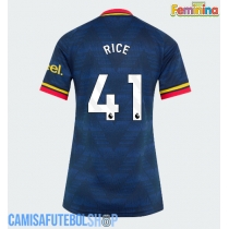 Camisa de time de futebol Arsenal Declan Rice #41 Replicas 2º Equipamento Feminina 2026-27 Manga Curta
